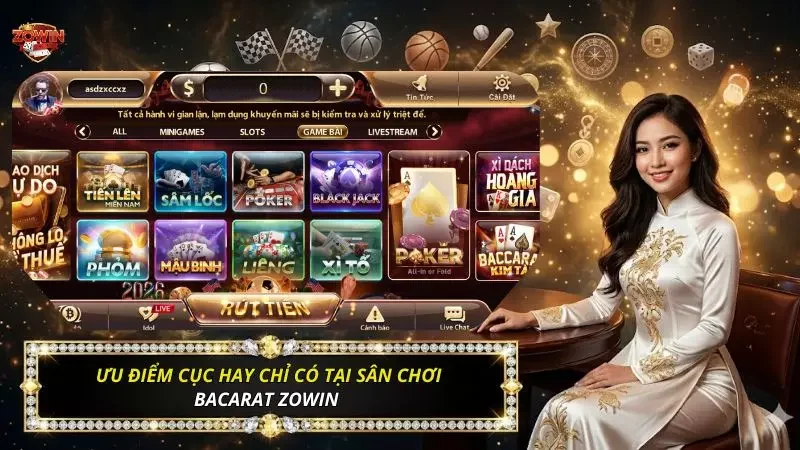 Baccarat Zowin Và Tuyệt Chiêu Hạ Gục Bàn Cược Từ Cao Thủ 2 Những ưu điểm cực hay độc quyền tại sảnh cược trực tuyến