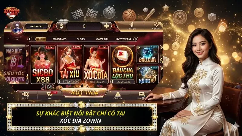 Xóc Đĩa Zowin Và Cẩm Nang Thực Chiến Thắng Lớn 2026 2 Điểm tựa công nghệ tạo nên sức hút của sảnh cược dân gian