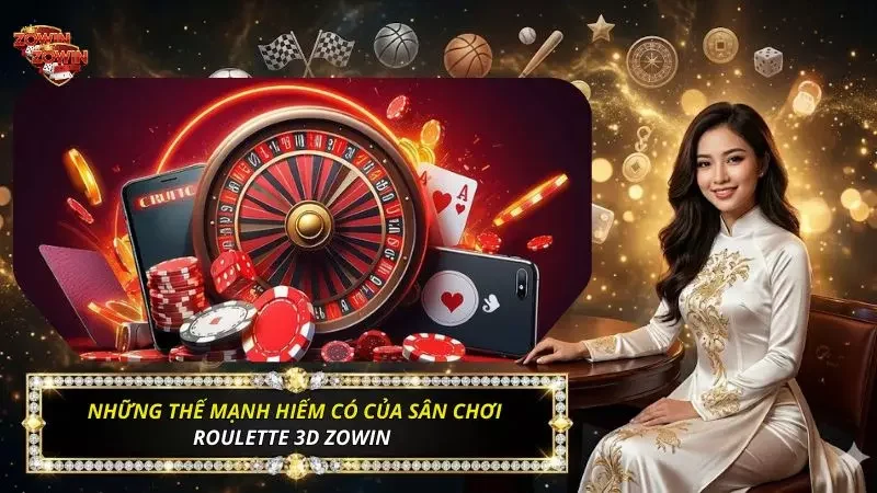 Những giá trị độc bản tạo nên sức hút của sảnh roulette 3d zowin