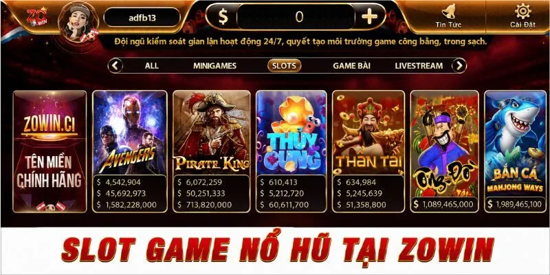 slot no hu zowin